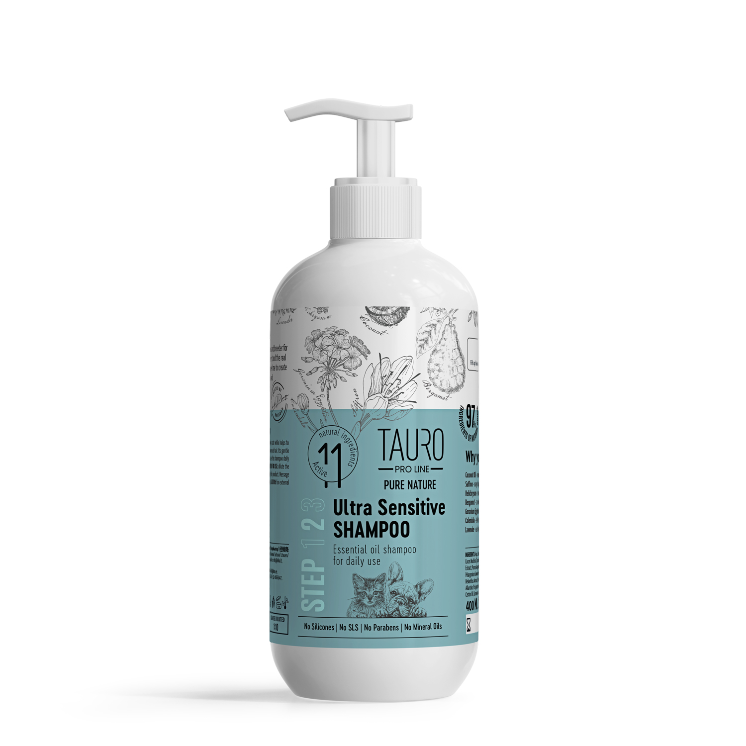 Tauro Pro Line Pure Nature Ultra Sensitive Fellshampoo